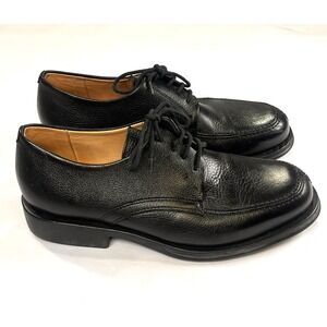 Sandro Moscoloni Vineyard Dress Shoes Mens 9.5D Black Leather Oxford Lace Up EUC